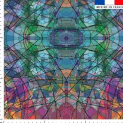 Abstrait effet vitraux - Fond multicolore - Création Lita Blanc