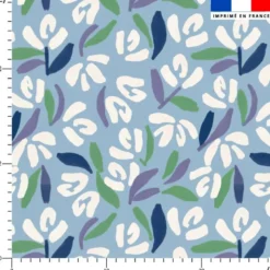 Abstrait végétal - Fond bleu clair
