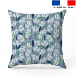 Abstrait végétal - Fond bleu clair