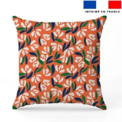 Abstrait végétal - Fond orange