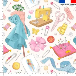 Accessoires de couture - Fond blanc