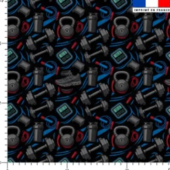 Accessoires fitness et musculation - Fond noir