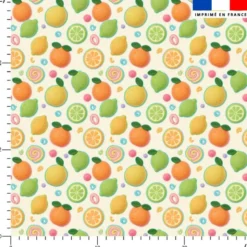 Agrumes gourmands - Fond écru