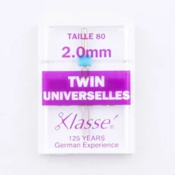 Aiguille machine twin universelle 80/2mm