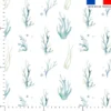 Algues sous marines - Fond blanc