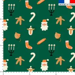 Ambiance Noel - Fond vert foncé
