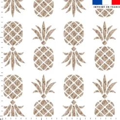 Ananas effet rotin - Fond blanc