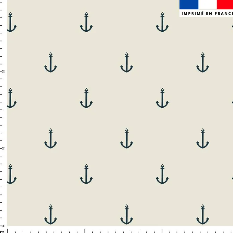 Ancre marine - Fond beige sable