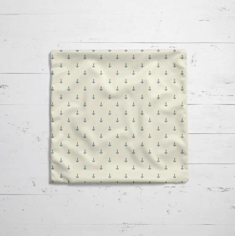 Ancre marine - Fond beige sable