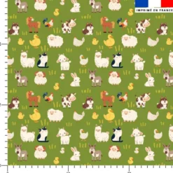 Animaux de la ferme - Fond vert
