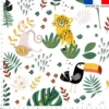 Animaux de la jungle - Fond blanc