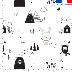 Animaux de la nuit - Fond blanc