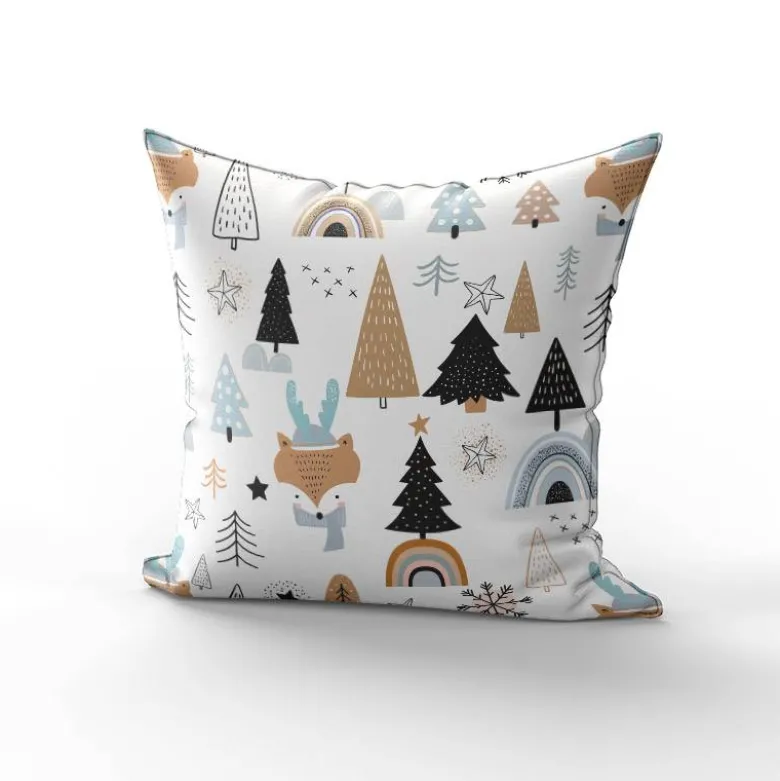Animaux hiver renard - Fond blanc