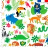 Animaux jungle color - Fond blanc