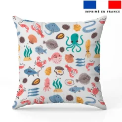 Animaux marins et coquillage - Fond blanc