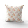 Animaux mignons et roses pastel - Fond blanc