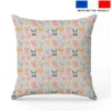 Animaux pastel adorables - Fond écru