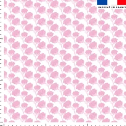 Aquarelle petite fleur rose clair - Fond blanc