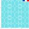 Arabesques bleu clair - Fond bleu