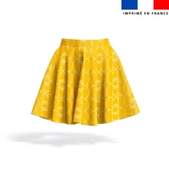 Arabesques jaune clair - Fond jaune