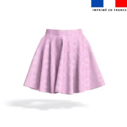 Arabesques rose clair - Fond rose