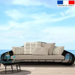 Art déco géométrique grège - Fond grège
