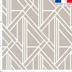 Art déco géométrique grège - Fond grège