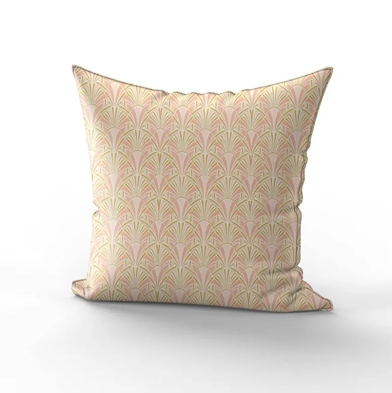 Art déco graphique - Fond rose