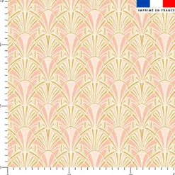 Art déco graphique - Fond rose