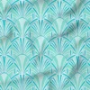Art déco graphique - Fond turquoise