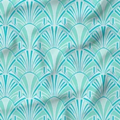 Art déco graphique - Fond turquoise