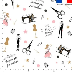 Atelier de couture - Fond blanc