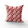 Ballons forme coeur - Fond rose