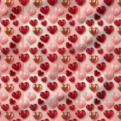 Ballons forme coeur - Fond rose