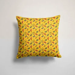 Banane multicolore - Fond jaune