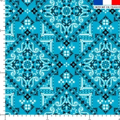 Bandana - Fond bleu caraïbes
