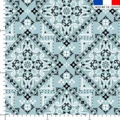 Bandana - Fond bleu glacier