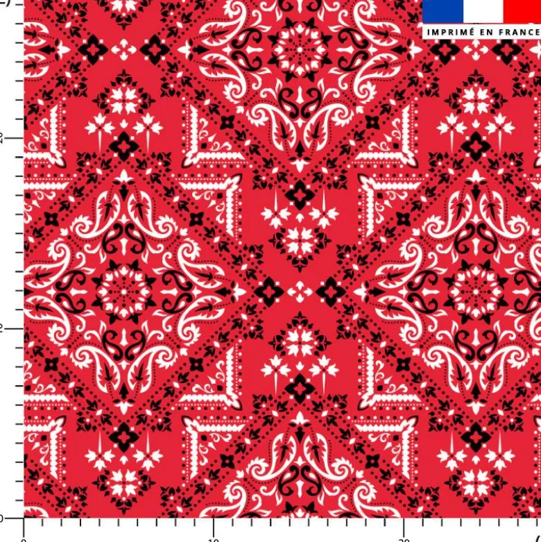 Bandana - Fond rouge