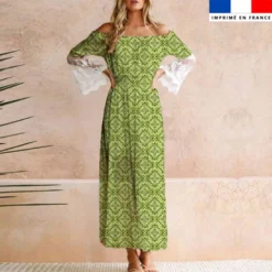 Bandana - Fond vert clair