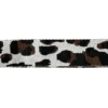 Bandoulière sangle léopard 38mm gris galet et marron