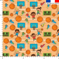 Basketball enfant - Fond beige