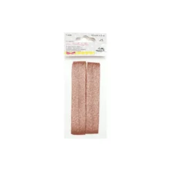 Biais 20mm thermocollant lamé cuivre