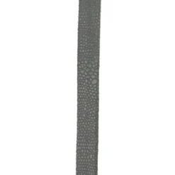 Biais replié velours python gris foncé 20 mm