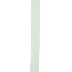 Biais replié vert amande fil argenté 20 mm