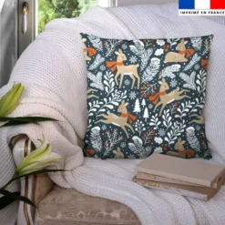 Biche et flocon de neige - Fond gris anthracite