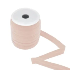 Bobine de 50m biais plat élastique pré-plié 20 mm chair