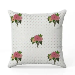 Bouquet de dahlias et pois pêches - Fond blanc - Création La Fossette