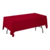 Burlington infroissable non feu grande largeur 280cm rouge