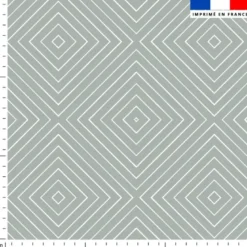 Carré géométrique élégant - Vert-de-gris