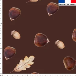 Chataigne - Fond marron